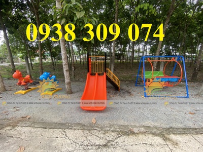 Cầu trượt trẻ em máng nhựa đôi nhập khẩu G, cầu trượt trẻ em 6