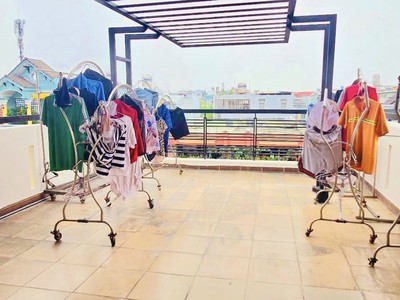 Mt đường 16m lề 4m - p vip tây thạnh - 100m ngang 5 - 5 tầng - 7pn chỉ 11tl 4