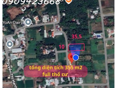 Kẹt tiền bán gấp lô đất đẹp 355m  full thổ   đức lập thượng, đức hòa, long an 4