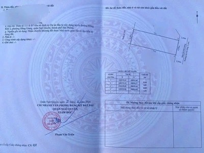 Bán đất tái định cư cây đa   đằng giang, ngô quyền, hải phòng   hướng đông nam, đường 12m, giá tốt 0