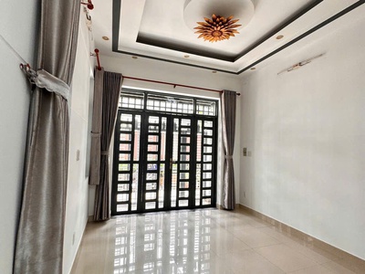Nhà đẹp ngang khủng 6m gần trường cao đẵng điện lực p.thạnh lộc quận 12- 2 tầng- đường oto- chỉ 4
