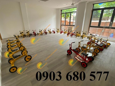 Xe đạp 3 bánh nhập khẩu cho trẻ em mầm non 4