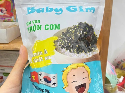 Kim vụn rong biển rắc cơm babygim cho bé, tiết kiệm thời gian cho mẹ 1