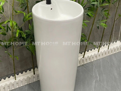 Lavabo Trụ Đứng Tròn Liền Khối MTLA-34 0