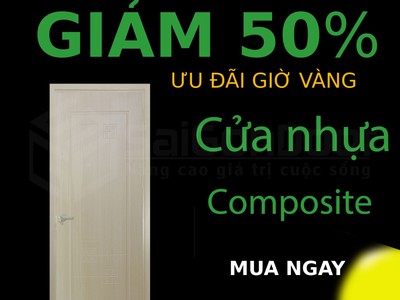 Cửa nhựa Composite đẹp bền giá tốt 1