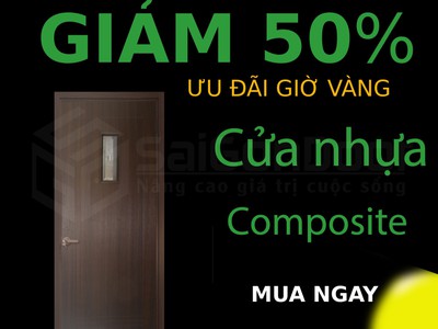 Cửa nhựa Composite đẹp bền giá tốt 2