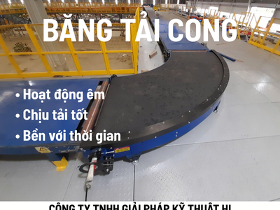 Băng tải cong sử dụng belt PVK 0