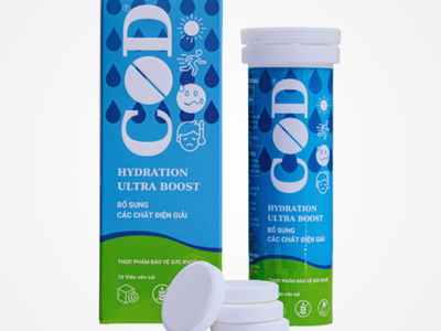 Viên sủi điện giải cod hydration ultra boost   bù nước và điện giải tối ưu, hương chanh tự nhiên 0