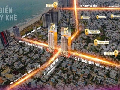 Sun Costa Recedence - Căn hộ mặt tiền Vương Thừa Vũ biển Mỹ Khê Đà Nẵng mở giỏ hàng GĐ 1 chỉ 2ty250 0