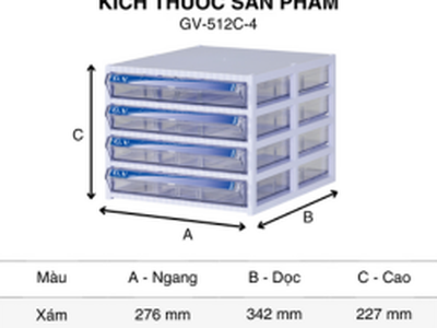 Kệ hồ sơ văn phòng đa năng GV-512C4 1