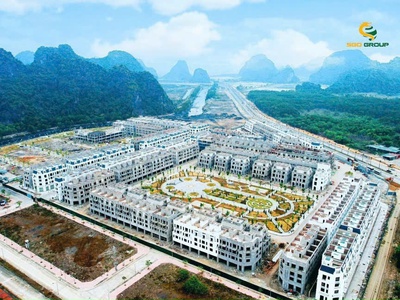 Lô góc 298m  biệt thự dự án le emera   núi béo khe cá, tp hạ long  lô đẹp, vị trí trung tâm 0