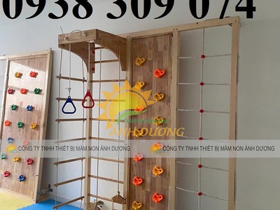 Tường leo núi trẻ em, vách leo núi mầm non, thang leo trẻ em 1