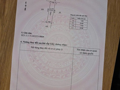 Bán đất quý dương cẩm giàng   ô tô đỗ cửa   gần kcn, chợ, ql5   giá 1.x tỷ 3