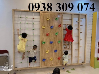 Tường leo núi trẻ em, vách leo núi mầm non, thang leo trẻ em 3