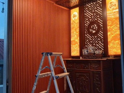 Tấm ốp tường nhựa lam sóng 1