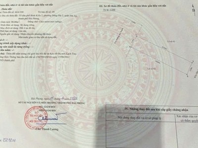 Bán 2 lô đất tái định cư tasa đông hải 2, hải an   90m /lô, giá rẻ nhất thị trường, gần nguyễn bỉnh 2