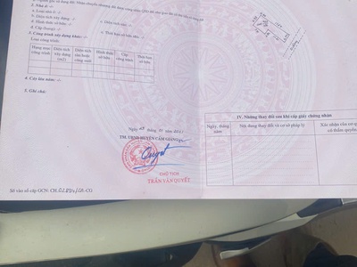 Bán đất cao an, cẩm giàng, sổ đỏ rõ ràng,  gần kcn đại an giá chỉ 2.x tỷ 3