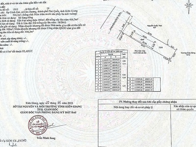 Chính chủ gửi bán   đất mặt tiền gành gió - búng gội, phú quốc   cơ hội đầu tư siêu lợi nhuận 0