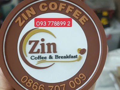 Đế lót ly nhựa dẻo, lót ly cao su in logo giá rẻ,093 778899 2 4