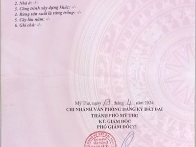 Bán đất mỹ tho 5x31m có 80m thổ cư đường đoàn thị nghiệp vô xíu giá bán 550tr 3