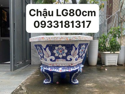 Cơ sở chậu hoa Thế Sơn - chậu hoa dán sành sứ - chậu khảm sành - cẩn miễng 9
