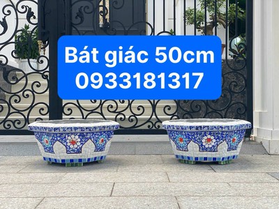 Nghệ nhân dán miễng sành sứ - ốp sành - chuyên chậu hoa - bể cá cảnh 10