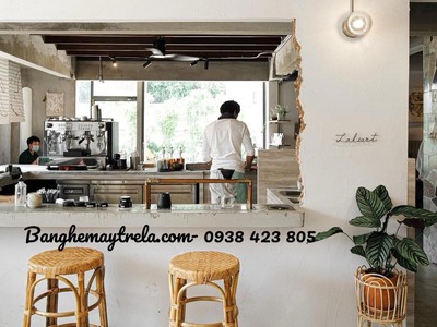 Ghế đôn quầy bar mây tự nhiên 0