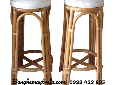 Ghế đôn quầy bar mây tự nhiên 6