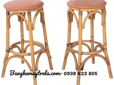 Ghế đôn quầy bar mây tự nhiên 8