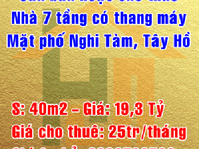 Chính chủ cần bán hoặc cho thuê nhà mặt phố Nghi Tàm, Quận Tây Hồ, Hà Nội 9