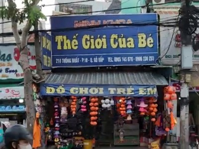 Cửa Hàng Đồ Chơi Trẻ Em 100m2 mặt tiền Thống Nhất,Q.Gò Vấp, hơn 20 năm kinh doanh 0