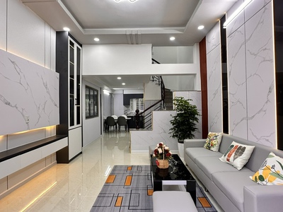 Nhà mới 2 tầng thạnh lộc 19 gần ngã tư ga quận 12 full nội thất 44m2 4x11 - hxh- hướng đn chỉ 1