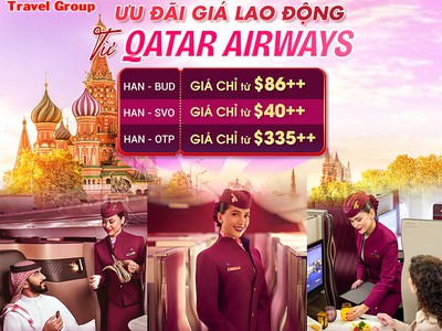 Bay châu Âu giá sốc cùng Qatar Airways dành cho lao động Việt 0