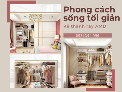 Giải pháp lưu trữ treo tường   Kệ thanh ray AMD cho nhà thầu   KTS 0