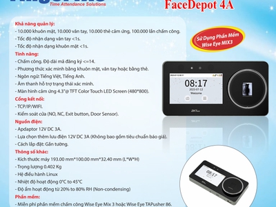 Face depot 4a hàng chính hãng tặng kèm phần mềm 0