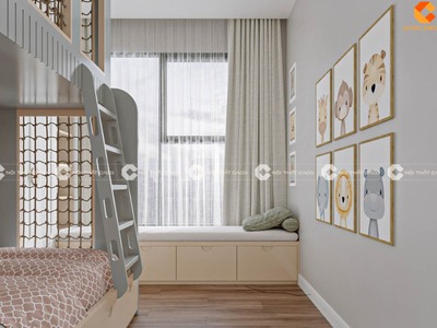 Combo Phòng Ngủ Trẻ Em Giường Ngủ Hai Tầng Cho Bé 2