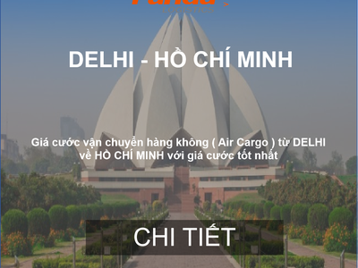 Cước Vận Chuyển Hàng Air Từ Delhi Về Hồ Chí Minh 0