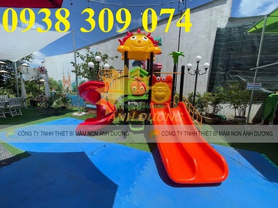 Cầu trượt khu vui chơi trẻ em, cầu trượt liên hoàn giá rẻ 5