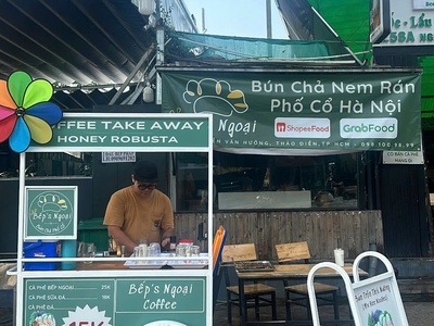 Sang nhượng mặt bằng kinh doanh quán ăn   đường nguyễn văn hưởng, p. thảo điền, tp. thủ đức  q2 cũ 1