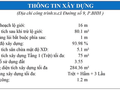 Bán nhà mặt tiền đường số 9 - bhh - 102m2 - giá chỉ 5,95 tỷ 2