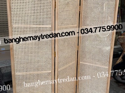 Xưởng làm vách ngăn bằng mây có thể gấp gọn 1