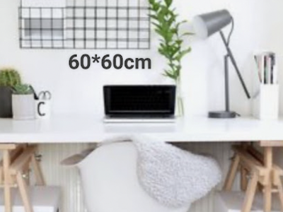Khung Lưới trang trí, treo ảnh sáng tạo, Móc treo phụ kiện, rỗ nhựa treo lưới trang trí đa năng 1