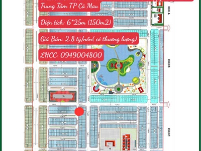 Chính chủ bán nhanh nền kđt happy home nằm trung tâm tp cà mau 0
