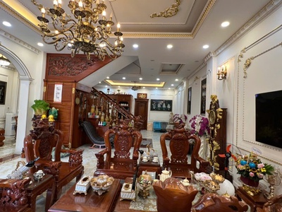Bán biệt thự đẳng cấp 4 lầu ngang 12m ngay kdc cityland p.10 240m2 tiện ích vip chỉ 55 tỷ 2