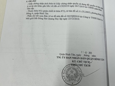 Chính chủ bán đất bình trị đông a bình tân hẻm nhựa 7m oto vào tận nơi. 1