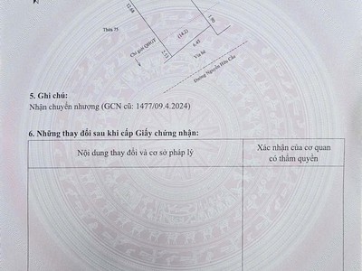 Bán đất mặt phố Nguyễn Hữu Cầu, ph Ngọc Châu, TP HD, 95m2, mt 6.45m, KD buôn bán tốt 2