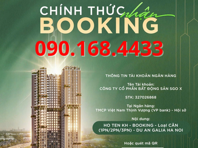 Nhận booking Galia Hà Nội - Giá chỉ từ 82Tr/m2 0