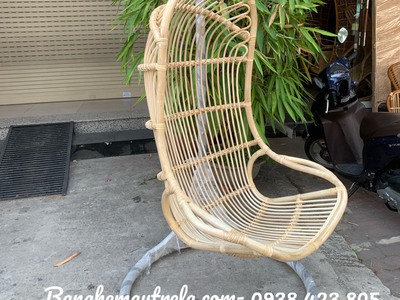 Ghế xích đu đơn mây tre 2