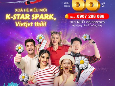 Vietjet Air giảm đến 66 giá vé duy nhất ngày 6/6 0