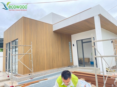 Tấm ốp tường cho ngoại thất, gỗ nhựa Ecowood 8